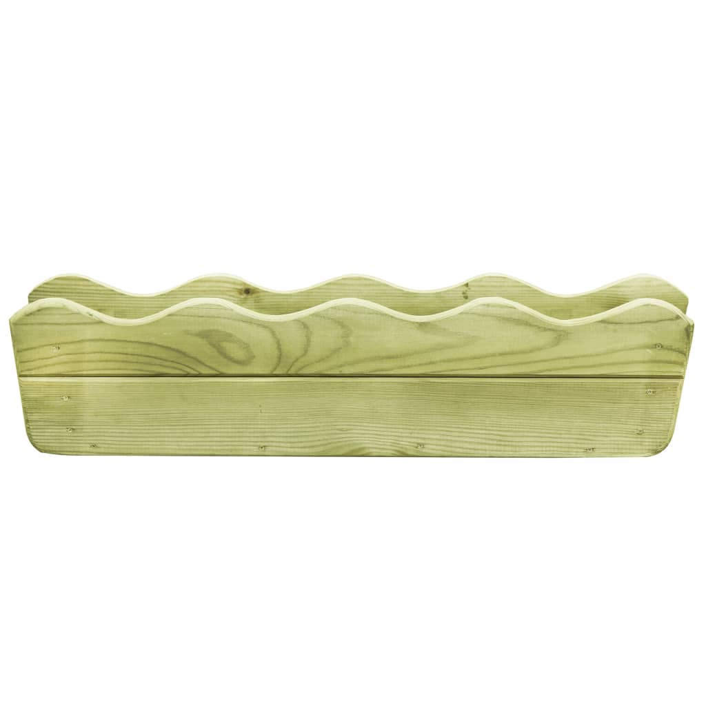 VidaXL Plantenbak verhoogd 80x18x18 cm geïmpregneerd grenenhout