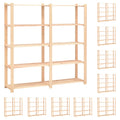 VidaXL Opbergrekken 5-laags 10 st 170x38x170 cm grenenhout 500 kg