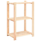 Vidaxl opbergrekken 3-laags 5 st 60x38x90 cm massief grenenhout 150 kg