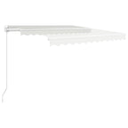 VidaXL Luifel handmatig uittrekbaar 300x250 cm crème