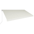 VidaXL Luifel automatisch uittrekbaar 600x300 cm crème