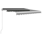 VidaXL Luifel handmatig uittrekbaar 350x250 cm antraciet