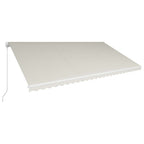 VidaXL Luifel handmatig uittrekbaar 600x300 cm crème