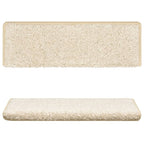 Vidaxl trapmatten 15 st 65x21x4 cm wit rechthoekige rand