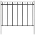 Vidaxl tuinhek staal 1,81x1 m zwart