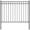 Vidaxl tuinhek staal 1,81x1,2 m zwart