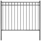 Vidaxl tuinhek staal 1,81x1,2 m zwart