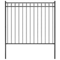 Vidaxl tuinhek staal 1,81x1,5 m zwart