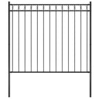 Vidaxl tuinhek staal 1,81x1,5 m zwart
