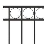Vidaxl schuttingpaneel staal 1,7x1,2 m zwart