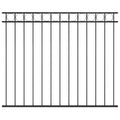 Vidaxl schuttingpaneel staal 1,7x1,5 m zwart