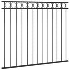 Vidaxl schuttingpaneel staal 1,7x1,5 m zwart
