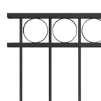 Vidaxl schuttingpaneel staal 1,7x1,5 m zwart