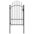 Vidaxl poort 1x2,2 m staal zwart