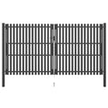 VidaXL Poort 4x2,5 m staal antraciet