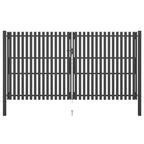 VidaXL Poort 4x2,5 m staal antraciet