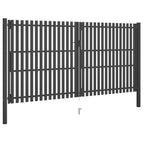 VidaXL Poort 4x2,5 m staal antraciet