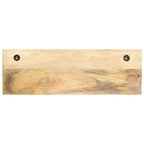 Vidaxl wandkapstok 60x15x20 cm massief ruw mangohout
