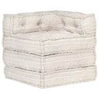 VidaXL Poef modulair stof beige