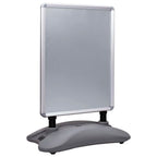 Vidaxl posterstandaard a1 waterdicht aluminiumlegering grijs