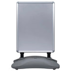 Vidaxl posterstandaard a1 waterdicht aluminiumlegering grijs