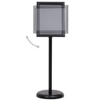 Vidaxl posterstandaard a4 aluminiumlegering zwart