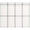 VidaXL Promotiewand met 12 panelen inklapbaar 242x200 cm wit