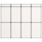 VidaXL Promotiewand met 12 panelen inklapbaar 242x200 cm wit