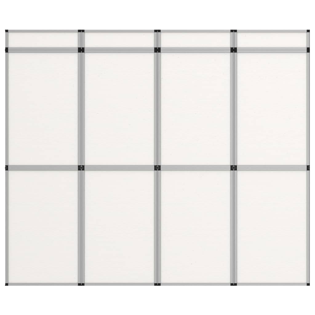 VidaXL Promotiewand met 12 panelen inklapbaar 242x200 cm wit