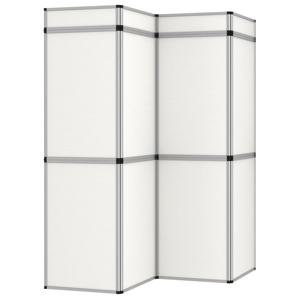 VidaXL Promotiewand met 12 panelen inklapbaar 242x200 cm wit