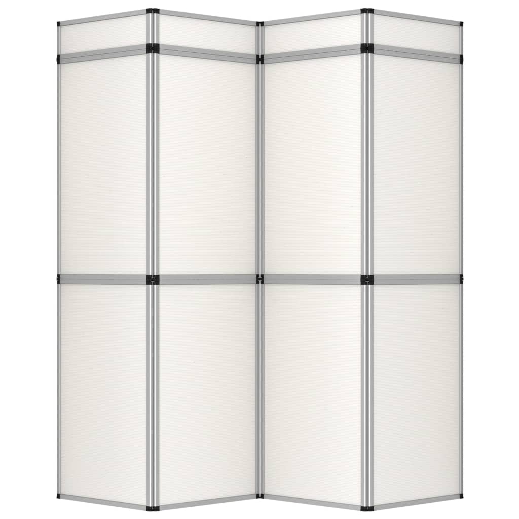 VidaXL Promotiewand met 12 panelen inklapbaar 242x200 cm wit