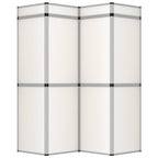 VidaXL Promotiewand met 12 panelen inklapbaar 242x200 cm wit