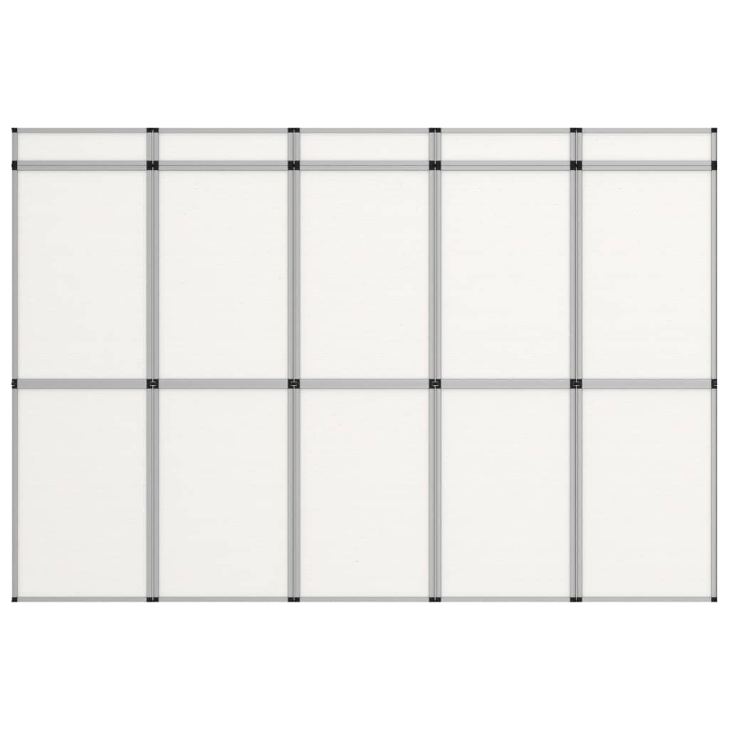 VidaXL Promotiewand met 15 panelen inklapbaar 302x200 cm wit