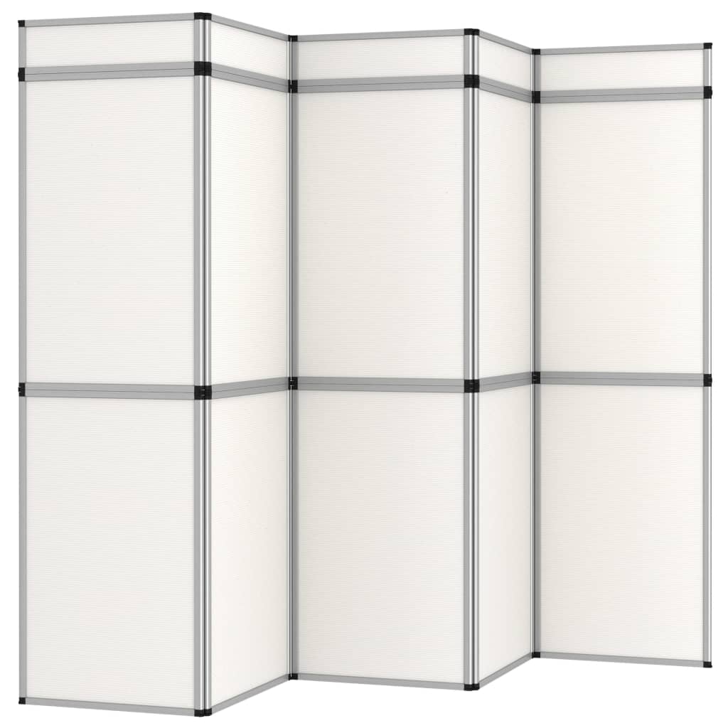 VidaXL Promotiewand met 15 panelen inklapbaar 302x200 cm wit
