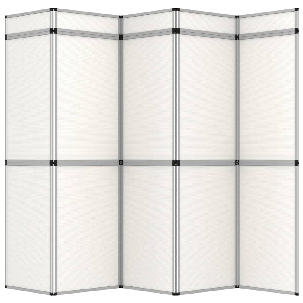 VidaXL Promotiewand met 15 panelen inklapbaar 302x200 cm wit