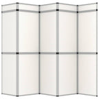 VidaXL Promotiewand met 15 panelen inklapbaar 302x200 cm wit