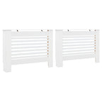 Vidaxl radiatorombouwen 2 st 112x19x81,5 cm mdf wit