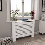 Vidaxl radiatorombouwen 2 st 112x19x81,5 cm mdf wit
