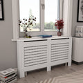 Vidaxl radiatorombouwen 2 st 152x19x81,5 cm mdf wit