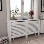 Vidaxl radiatorombouwen 2 st 172x19x81,5 cm mdf wit