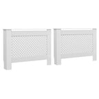 Vidaxl radiatorombouwen 2 st 112x19x81,5 cm mdf wit