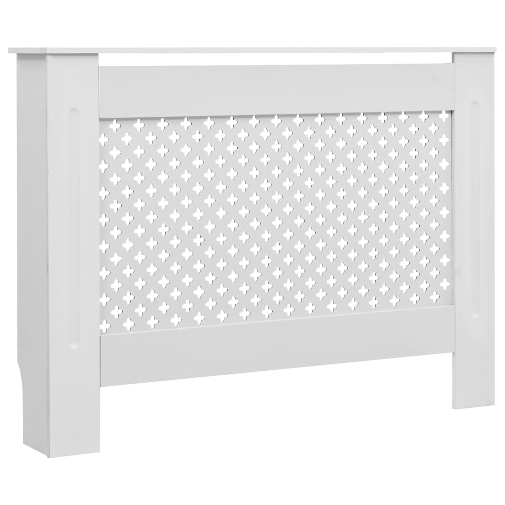 Vidaxl radiatorombouwen 2 st 112x19x81,5 cm mdf wit