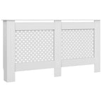 Vidaxl radiatorombouwen 2 st 152x19x81,5 cm mdf wit