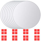 Vidaxl 16 st spiegeltegels rond glas