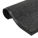 Vidaxl droogloopmatten 2 st rechthoekig getuft 40x60 cm antraciet