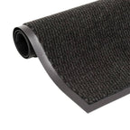 Vidaxl droogloopmatten 2 st rechthoekig getuft 40x60 cm zwart