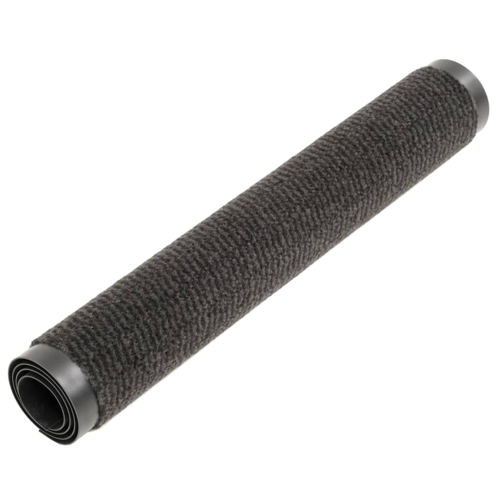 Vidaxl droogloopmatten 2 st rechthoekig getuft 60x90 cm zwart
