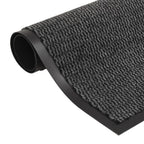Vidaxl droogloopmatten 2 st rechthoekig getuft 90x150 cm antraciet