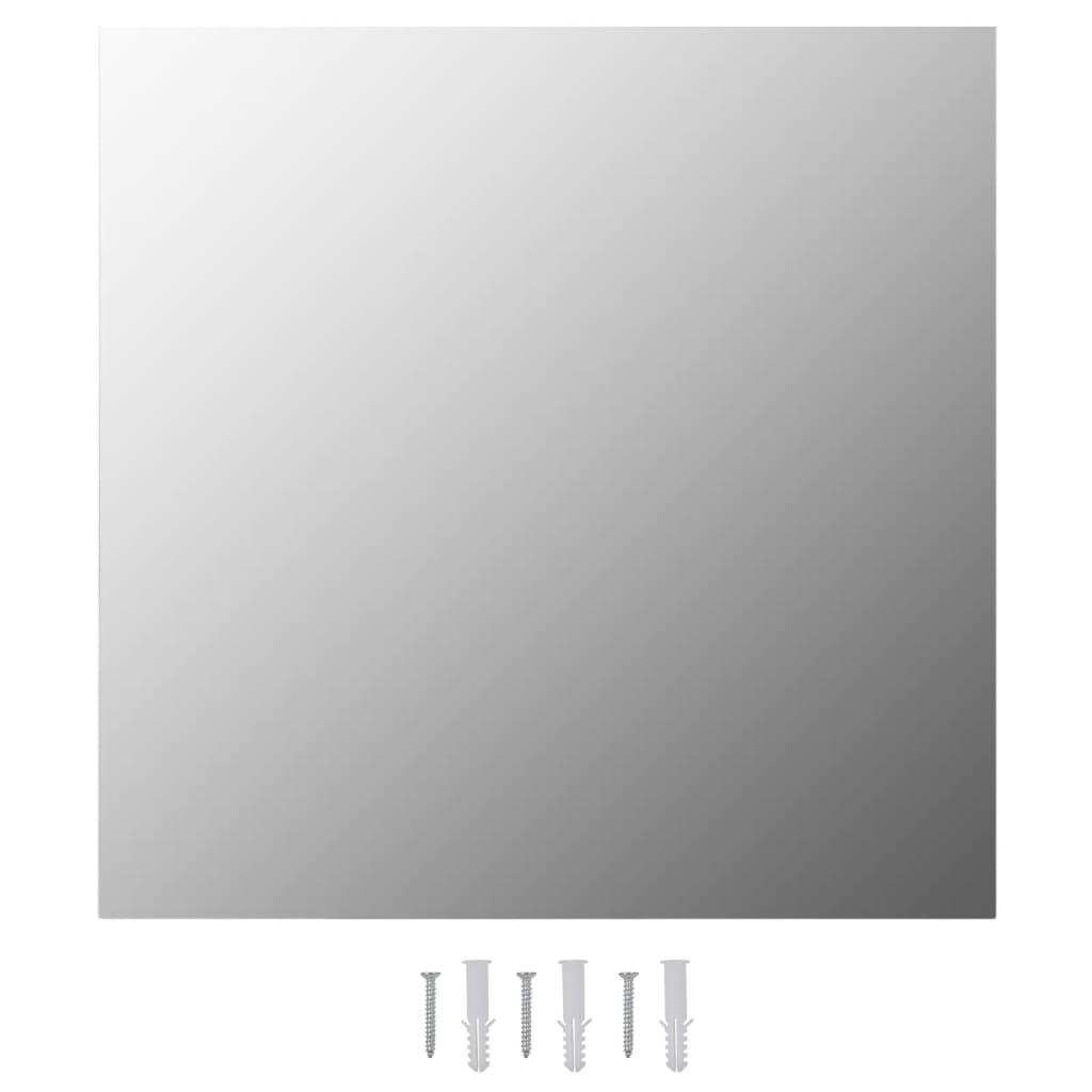 Vidaxl wandspiegels 2 st vierkant 50x50 cm glas