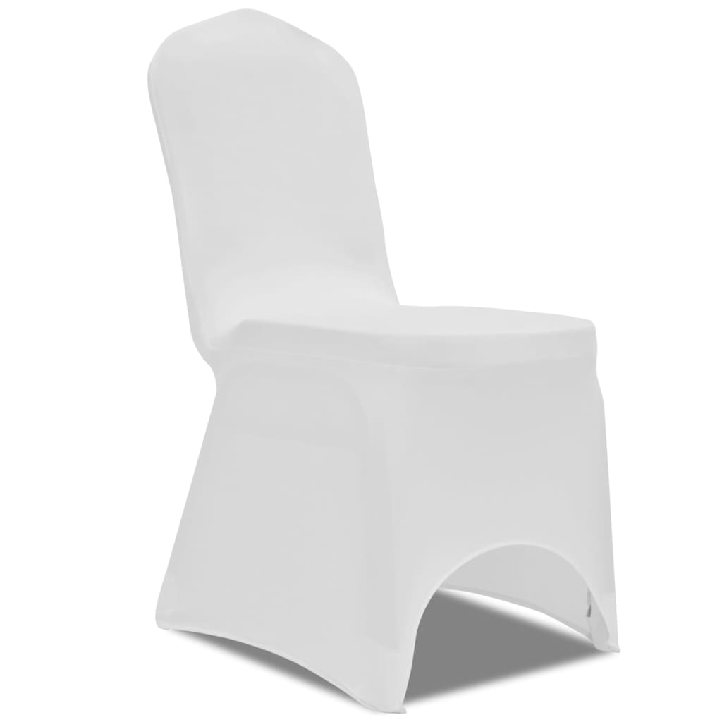 Vidaxl stoelhoezen stretch 24 st wit